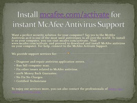 McAfee Retail Card
