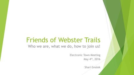 Friends of Webster Trails