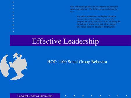 HOD 1100 Small Group Behavior