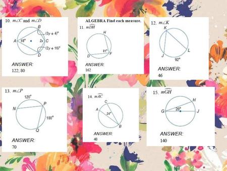 Section 10.5 Notes: Tangents Learning Targets Students will be able to use properties of tangents. Students will be able to solve problems involving.