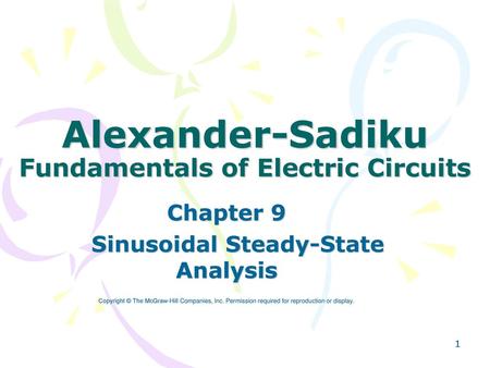 Alexander-Sadiku Fundamentals of Electric Circuits