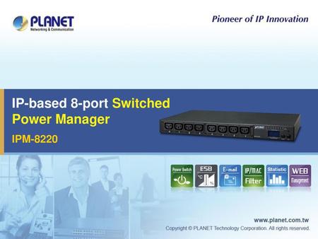 IP-based 8-port Switched Power Manager