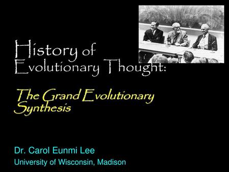 History of Evolutionary Thought: