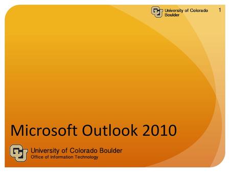 Welcome to the Microsoft Outlook 2010 for Windows Tech Talk