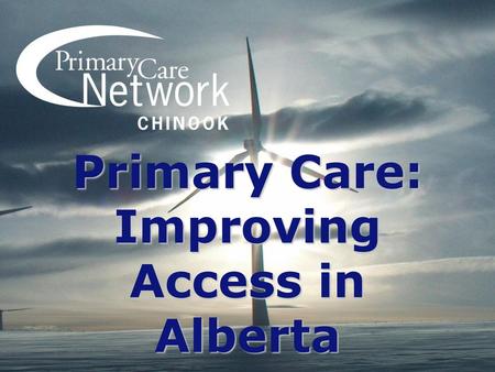 Primary Care: Improving Access in Alberta