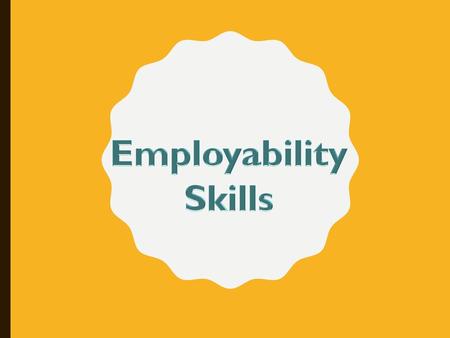 Employability Skills.