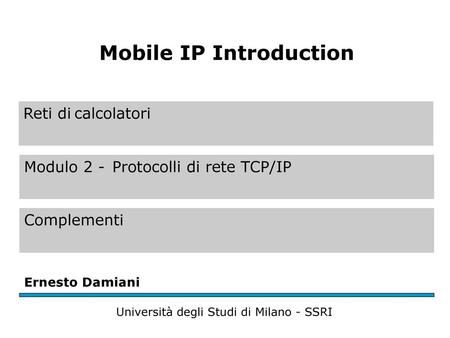 Introduction Wireless devices offering IP connectivity