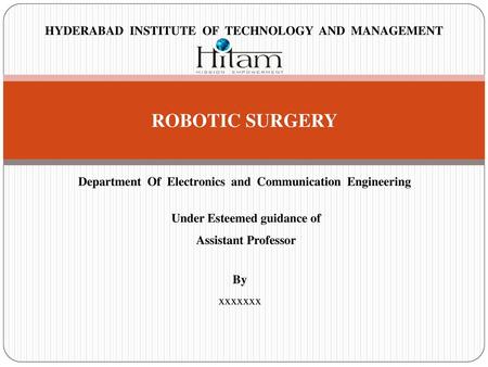 HYDERABAD INSTITUTE OF TECHNOLOGY AND MANAGEMENT