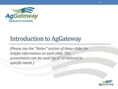 Introduction to AgGateway