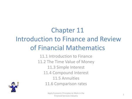 Chapter 11 Introduction to Finance and Review of Financial Mathematics