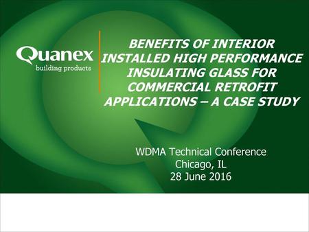 WDMA Technical Conference Chicago, IL 28 June 2016