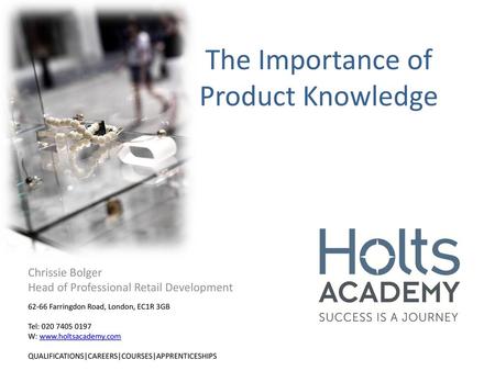 The Importance of Product Knowledge