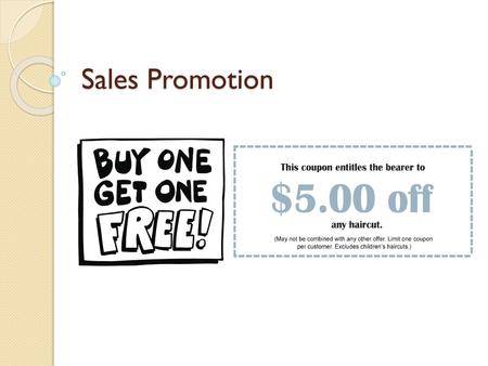 Sales Promotion.