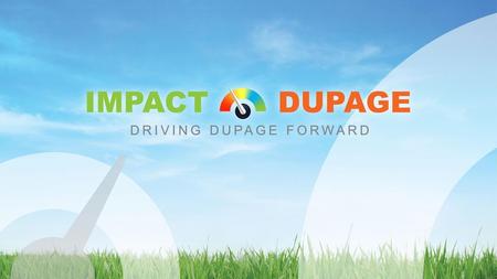 VISION Impact DuPage is committed to creating a common understanding of community needs, gaps, and priorities that will advance the well- being of the.