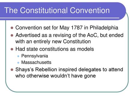 The Constitutional Convention