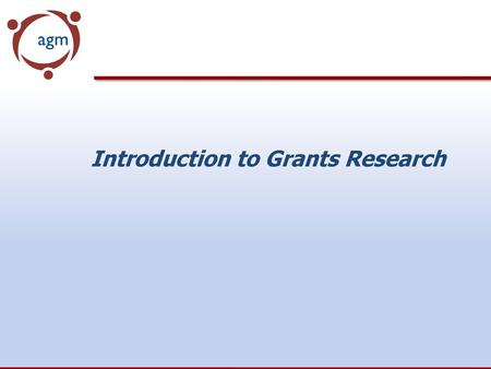 Introduction to Grants Research