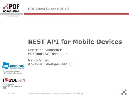 REST API for Mobile Devices