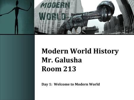 Modern World History Mr