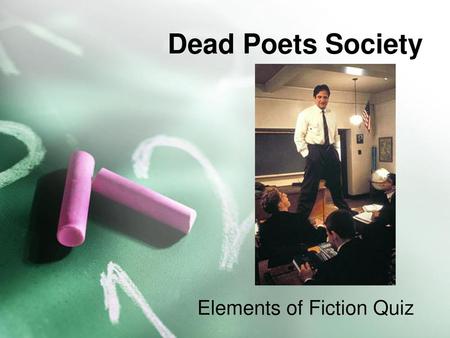 Elements of Fiction Quiz