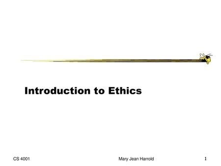 Introduction to Ethics