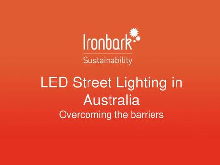 LED Street Lighting in Australia