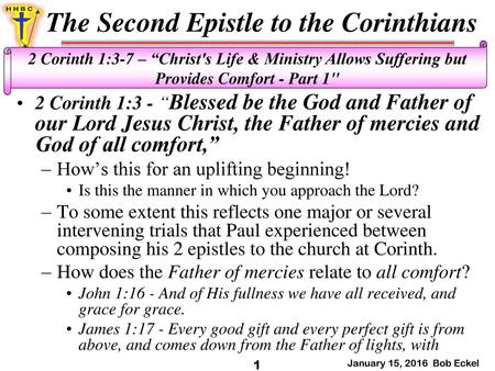 The Second Epistle to the Corinthians