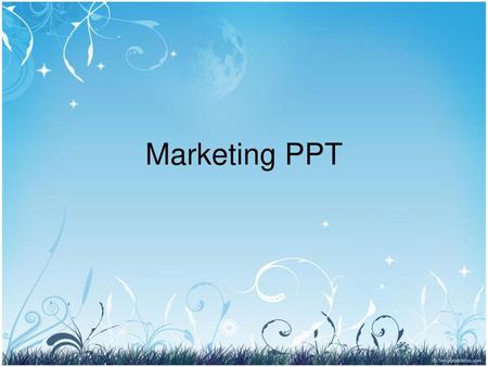 Marketing PPT.