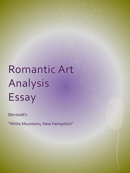 Romantic Art Analysis Essay