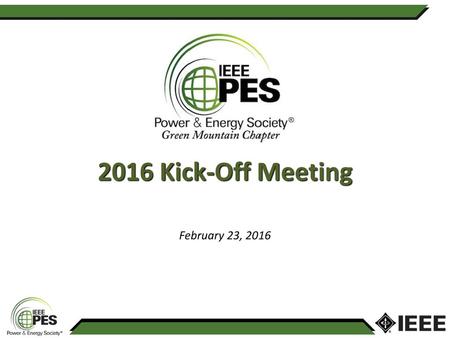 2016 Kick-Off Meeting February 23, 2016.