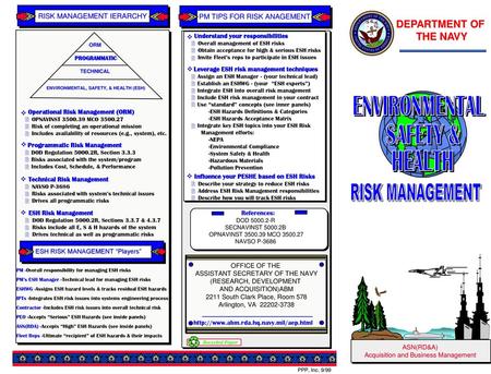 ENVIRONMENTAL, SAFETY, & HEALTH (ESH)