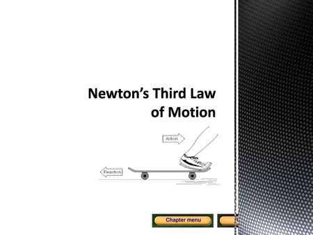 Newton’s Third Law of Motion