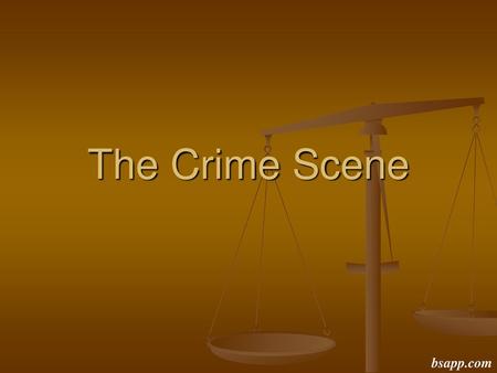 The Crime Scene bsapp.com.