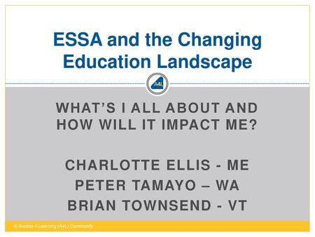 ESSA and the Changing Education Landscape