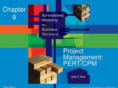 Project Management: PERT/CPM