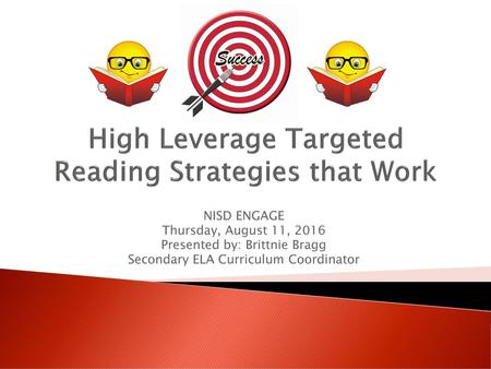 High Leverage Targeted Reading Strategies that Work