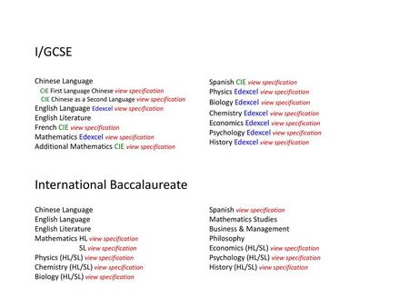 International Baccalaureate