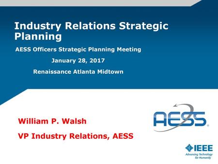 Industry Relations Strategic Planning