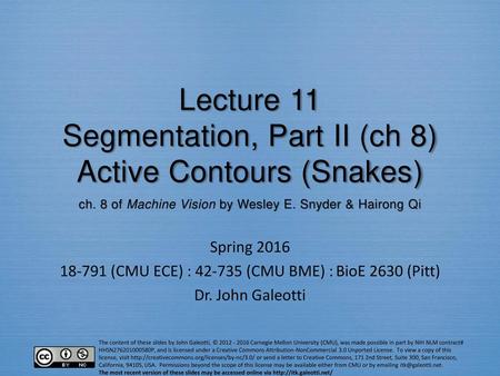 (CMU ECE) : (CMU BME) : BioE 2630 (Pitt)