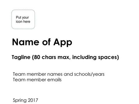 Name of App Tagline (80 chars max, including spaces)