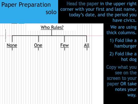 Paper Preparation solo