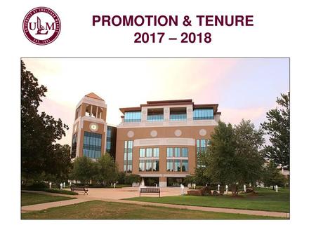 PROMOTION & TENURE 2017 – 2018.