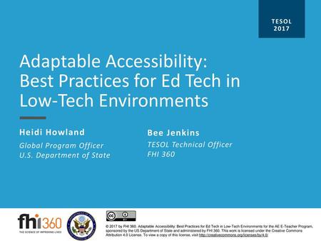 Adaptable Accessibility: Best Practices for Ed Tech in