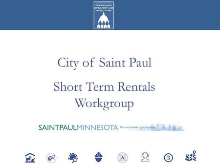 Short Term Rentals Workgroup