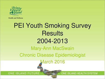 PEI Youth Smoking Survey Results