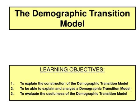 The Demographic Transition Model