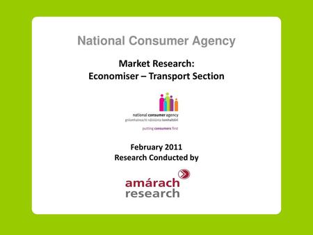 National Consumer Agency Economiser – Transport Section