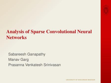 Analysis of Sparse Convolutional Neural Networks