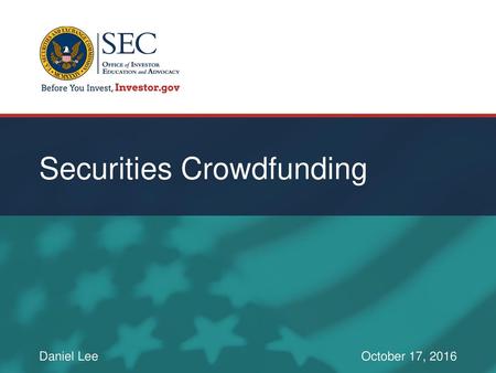 Securities Crowdfunding