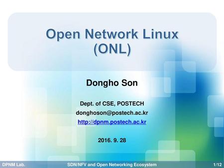 Open Network Linux (ONL)