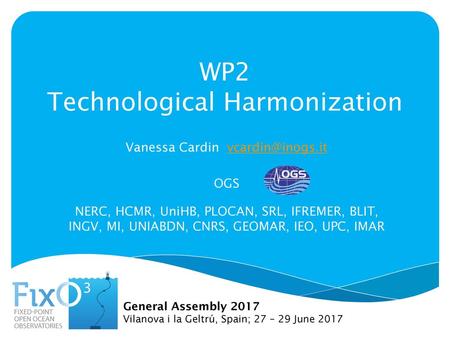 WP2 Technological Harmonization